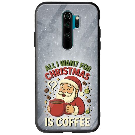 All I Want For Christmas Is - Coffee Xiaomi Redmi Note 8 Pro Groove TPU (Tempered Glass και TPU)