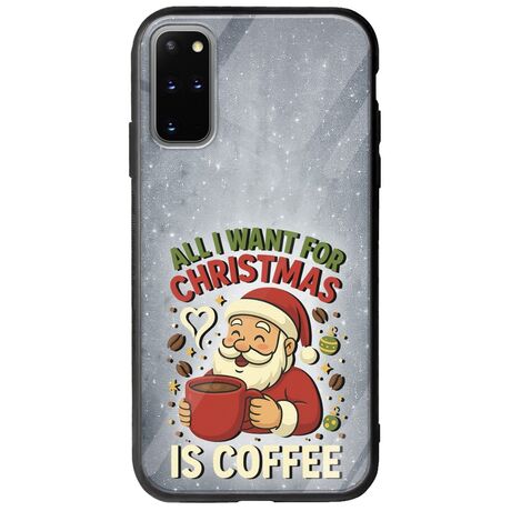 All I Want For Christmas Is - Coffee Samsung Galaxy S20 Plus Groove TPU (Tempered Glass και TPU)