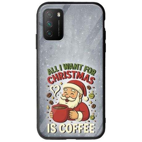 All I Want For Christmas Is - Coffee Xiaomi Poco M3 Groove TPU (Tempered Glass και TPU)