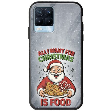 All I Want For Christmas Is - Food Realme 8 / 8 Pro Groove TPU (Tempered Glass και TPU)