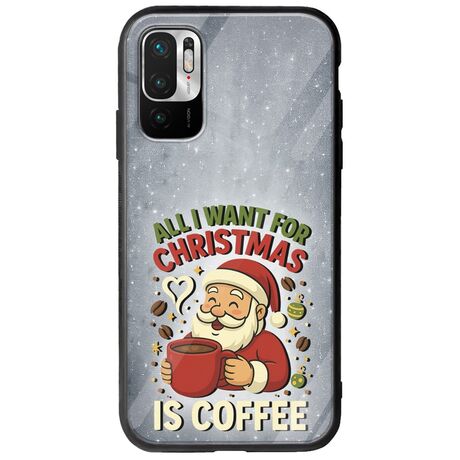 All I Want For Christmas Is - Coffee Xiaomi Redmi Note 10 5G Groove TPU (Tempered Glass και TPU)