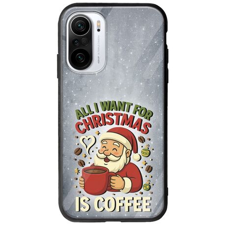 All I Want For Christmas Is - Coffee Xiaomi Poco F3 Groove TPU (Tempered Glass και TPU)