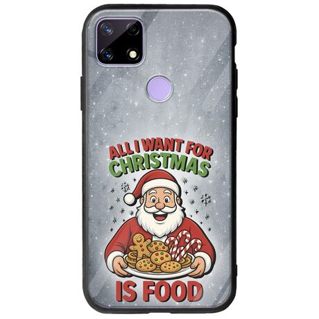 All I Want For Christmas Is - Food Realme C21 Groove TPU (Tempered Glass και TPU)