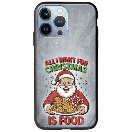 All I Want For Christmas Is - Food iPhone 13 Pro Groove TPU (Tempered Glass και TPU)