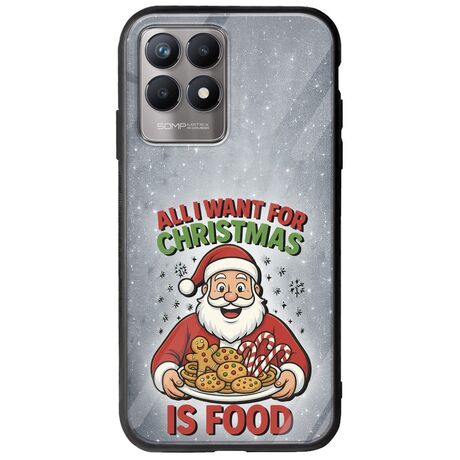 All I Want For Christmas Is - Food Realme 8i Groove TPU (Tempered Glass και TPU)