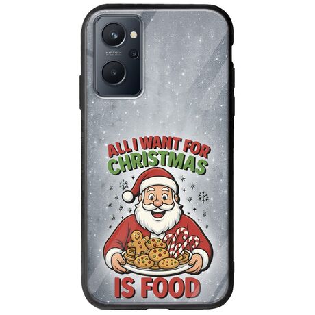 All I Want For Christmas Is - Food Realme 9i Groove TPU (Tempered Glass και TPU)