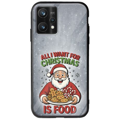 All I Want For Christmas Is - Food Realme 9 Pro Plus Groove TPU (Tempered Glass και TPU)