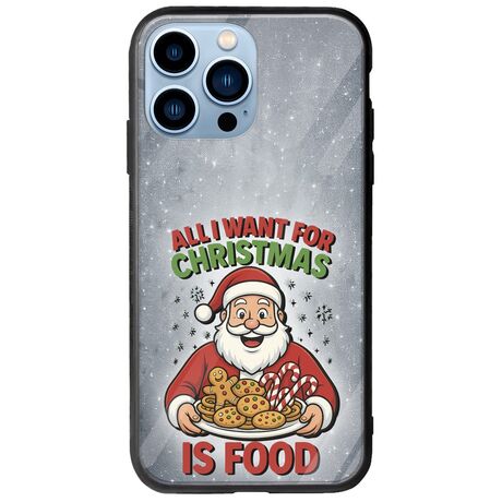 All I Want For Christmas Is - Food iPhone 14 Pro Max Groove TPU (Tempered Glass και TPU)