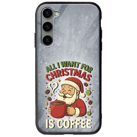 All I Want For Christmas Is - Coffee Samsung Galaxy S23 5G Groove TPU (Tempered Glass και TPU)