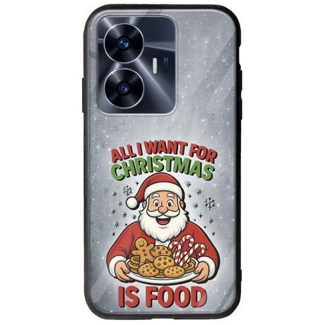 All I Want For Christmas Is - Food Realme C55 Groove TPU (Tempered Glass και TPU)