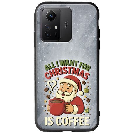 All I Want For Christmas Is - Coffee Xiaomi Redmi Note 12S Groove TPU (Tempered Glass και TPU)