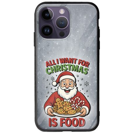 All I Want For Christmas Is - Food iPhone 15 Pro Groove TPU (Tempered Glass και TPU)
