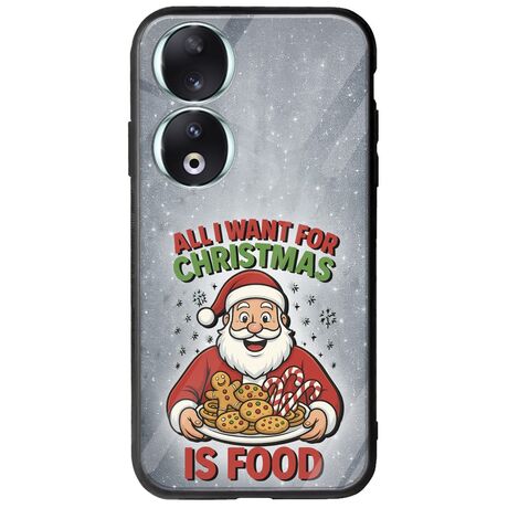 All I Want For Christmas Is - Food Honor 90 5G Groove TPU (Tempered Glass και TPU)