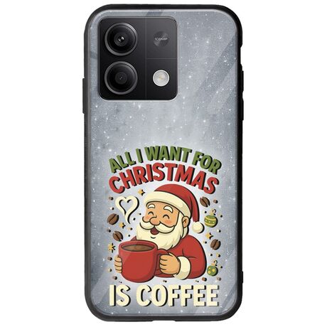 All I Want For Christmas Is - Coffee Xiaomi Redmi Note 13 5G Groove TPU (Tempered Glass και TPU)
