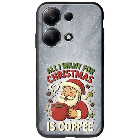 All I Want For Christmas Is - Coffee Xiaomi Poco M6 Pro 4G Groove TPU (Tempered Glass και TPU)