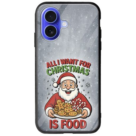 All I Want For Christmas Is - Food iPhone 16 Groove TPU (Tempered Glass και TPU)