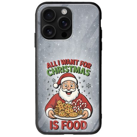 All I Want For Christmas Is - Food iPhone 16 Pro Max Groove TPU (Tempered Glass και TPU)