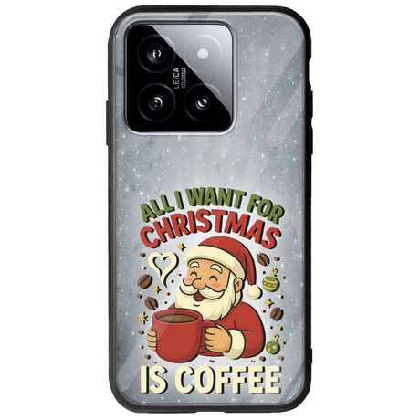 All I Want For Christmas Is - Coffee Xiaomi 14T 5G Groove TPU (Tempered Glass και TPU)