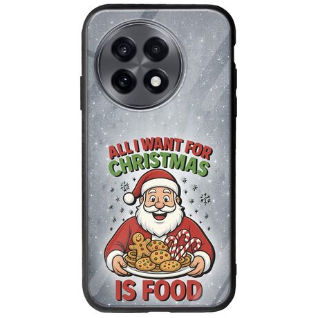 All I Want For Christmas Is - Food OnePlus 13R 5G Groove TPU (Tempered Glass και TPU)