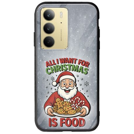 All I Want For Christmas Is - Food Realme 14x 5G Groove TPU (Tempered Glass και TPU)