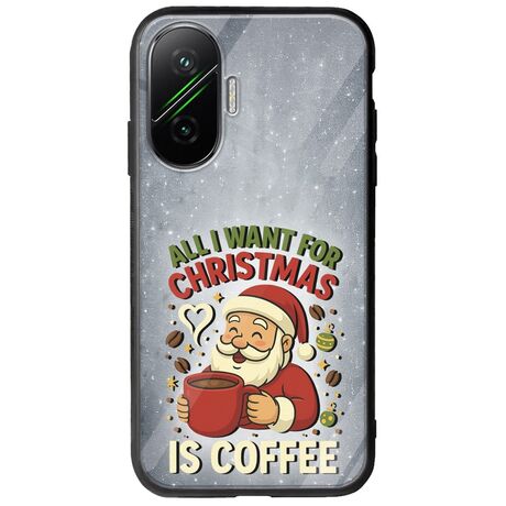 All I Want For Christmas Is - Coffee Xiaomi Poco F7 5G Groove TPU (Tempered Glass και TPU)