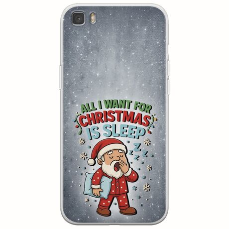 All I Want For Christmas Is - Sleep Huawei P8 Lite Flexible TPU (Διάφανη Σιλικόνη)