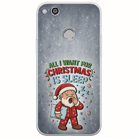 All I Want For Christmas Is - Sleep Huawei P9 Lite 2017 / P8 Lite 2017 Flexible TPU (Διάφανη Σιλικόνη)