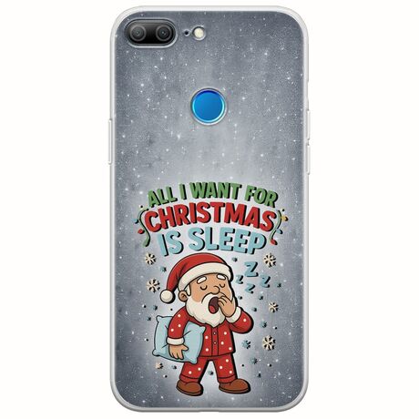 All I Want For Christmas Is - Sleep Huawei Honor 9 Lite Flexible TPU (Διάφανη Σιλικόνη)