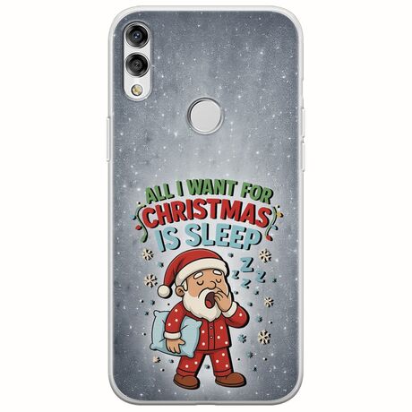 All I Want For Christmas Is - Sleep Huawei Honor 10 Lite Flexible TPU (Διάφανη Σιλικόνη)
