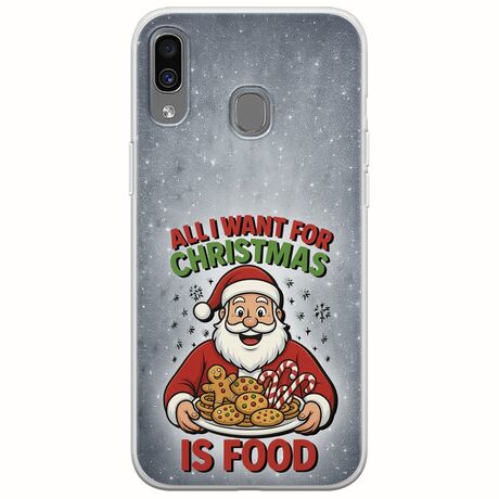 All I Want For Christmas Is - Food Samsung Galaxy A40 Flexible TPU (Διάφανη Σιλικόνη)