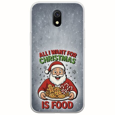 All I Want For Christmas Is - Food Xiaomi Redmi 8A Flexible TPU (Διάφανη Σιλικόνη)