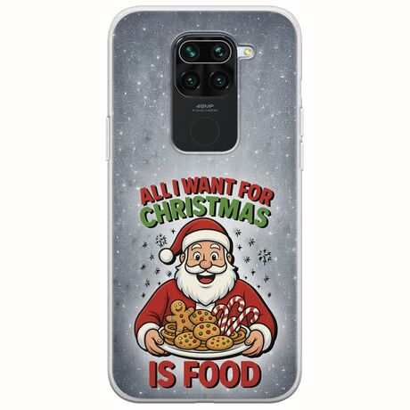 All I Want For Christmas Is - Food Xiaomi Redmi Note 9 Flexible TPU (Διάφανη Σιλικόνη)