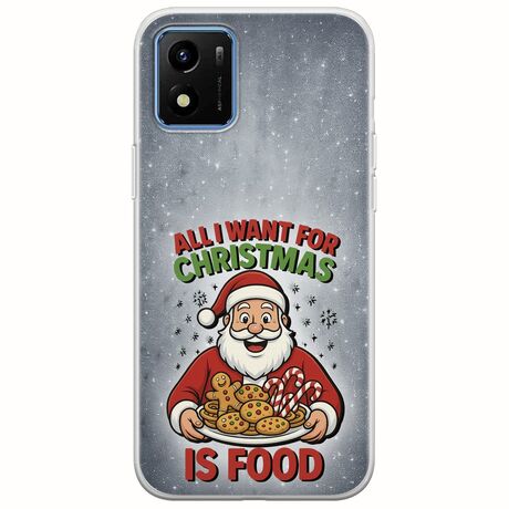 All I Want For Christmas Is - Food Vivo Y01 Flexible TPU (Διάφανη Σιλικόνη)