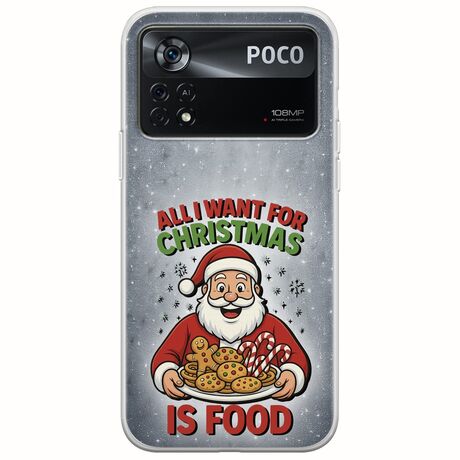 All I Want For Christmas Is - Food Xiaomi Poco X4 Pro 5G Flexible TPU (Διάφανη Σιλικόνη)
