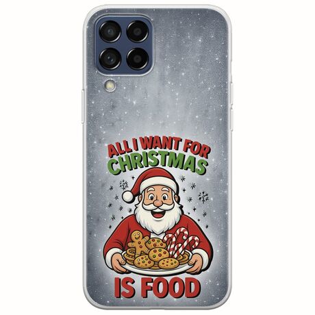 All I Want For Christmas Is - Food Samsung Galaxy M53 5G Flexible TPU (Διάφανη Σιλικόνη)
