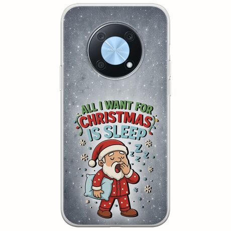 All I Want For Christmas Is - Sleep Huawei Nova Y90 Flexible TPU (Διάφανη Σιλικόνη)