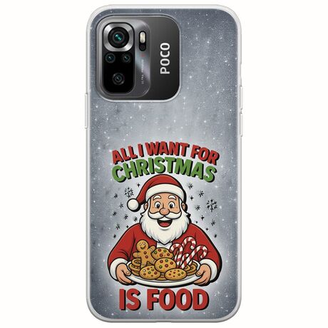 All I Want For Christmas Is - Food Xiaomi Poco M5s Flexible TPU (Διάφανη Σιλικόνη)