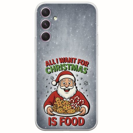 All I Want For Christmas Is - Food Samsung Galaxy A14 5G Flexible TPU (Διάφανη Σιλικόνη)