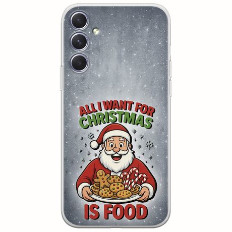 All I Want For Christmas Is - Food Samsung Galaxy A54 5G Flexible TPU (Διάφανη Σιλικόνη)