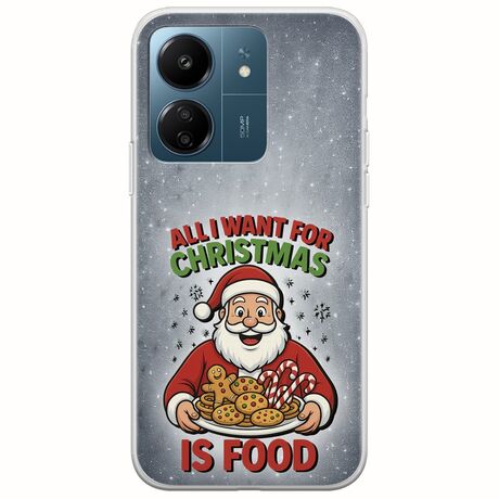 All I Want For Christmas Is - Food Xiaomi Poco C65 Flexible TPU (Διάφανη Σιλικόνη)