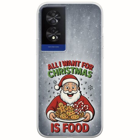 All I Want For Christmas Is - Food TCL 40 NXTPAPER 4G Flexible TPU (Διάφανη Σιλικόνη)