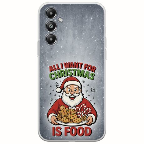 All I Want For Christmas Is - Food Samsung Galaxy M35 5G Flexible TPU (Διάφανη Σιλικόνη)