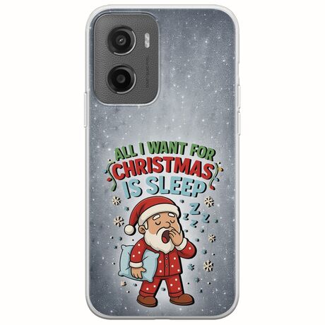 All I Want For Christmas Is - Sleep Motorola Moto G05 Flexible TPU (Διάφανη Σιλικόνη)