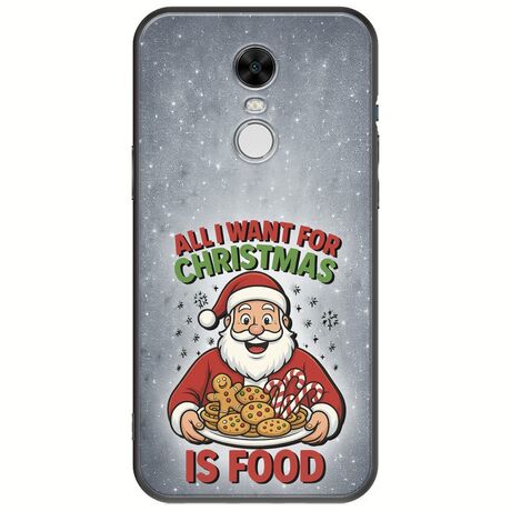 All I Want For Christmas Is - Food Xiaomi Redmi Note 4 / Note 4X Black TPU (Μαύρη Σιλικόνη)