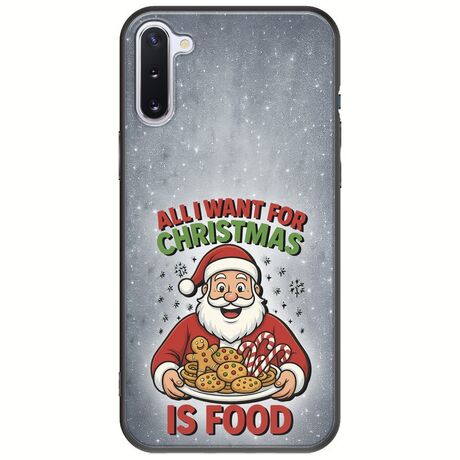 All I Want For Christmas Is - Food Samsung Galaxy Note 10 Black TPU (Μαύρη Σιλικόνη)