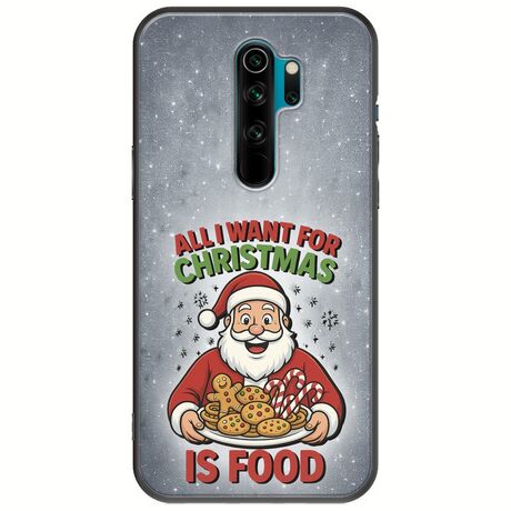 All I Want For Christmas Is - Food Xiaomi Redmi Note 8 Pro Black TPU (Μαύρη Σιλικόνη)