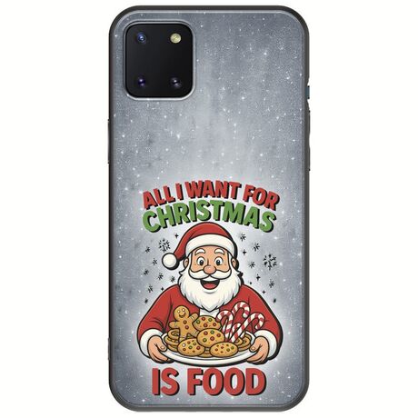 All I Want For Christmas Is - Food Samsung Galaxy Note 10 Lite Black TPU (Μαύρη Σιλικόνη)