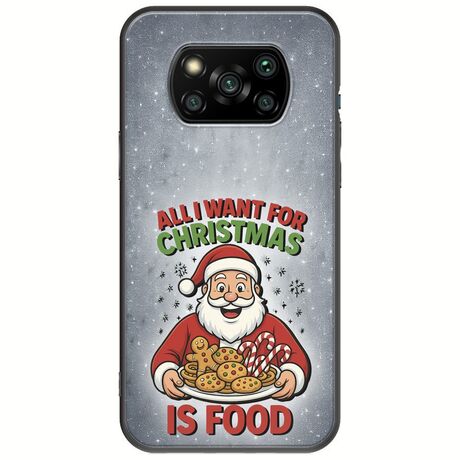 All I Want For Christmas Is - Food Xiaomi Poco X3 NFC / X3 Pro Black TPU (Μαύρη Σιλικόνη)