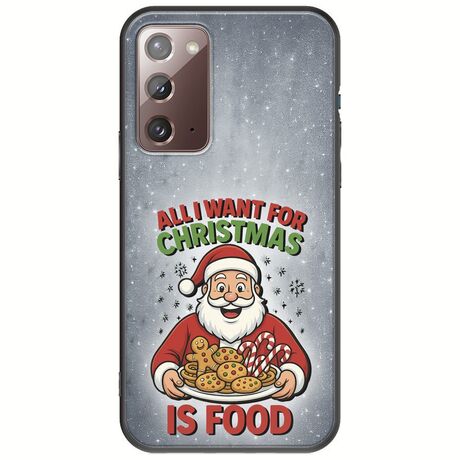 All I Want For Christmas Is - Food Samsung Galaxy Note 20 Black TPU (Μαύρη Σιλικόνη)