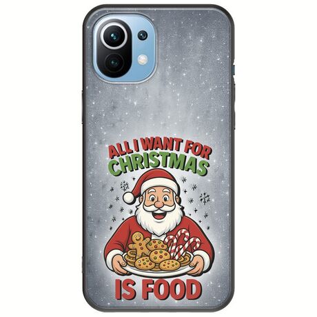 All I Want For Christmas Is - Food Xiaomi Mi 11 Black TPU (Μαύρη Σιλικόνη)